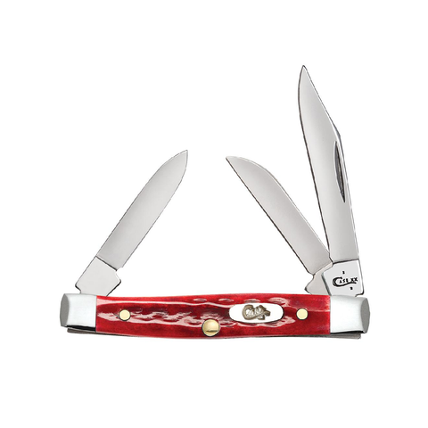 CASE KNIVES POCKET WORN COB JIG OLD RED BONE SMALL STOCKMAN