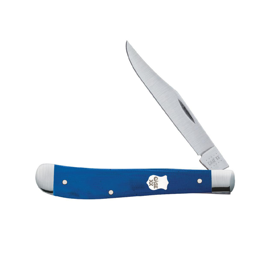 CASE KNIVES SMOOTH BLUE G10 SLIMLINE TRAPPER