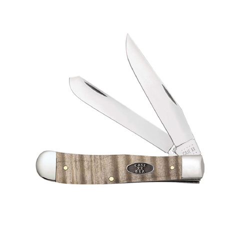 CASE KNIVES CURLY MAPLE WOOD TRAPPER