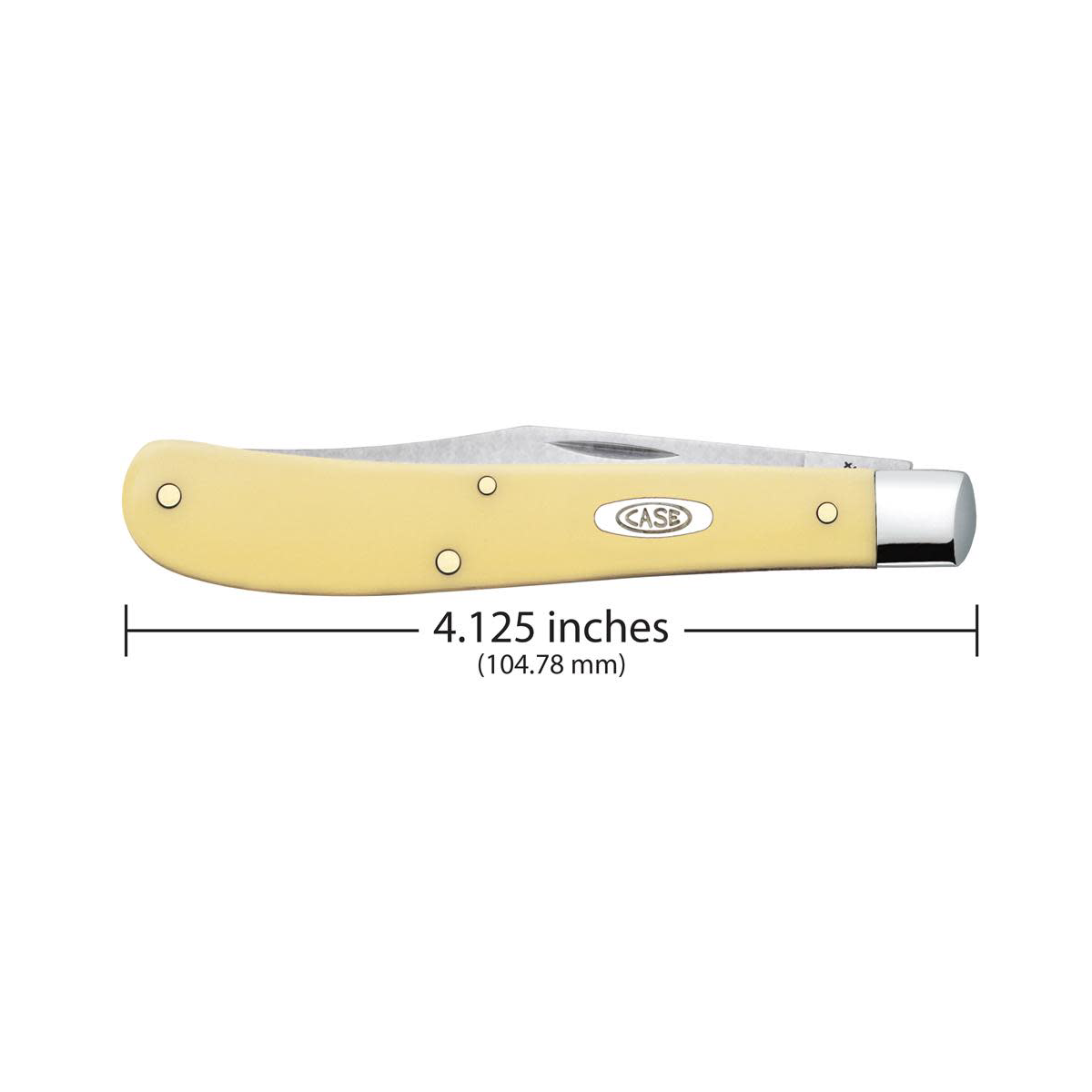 CASE KNIVES YELLOW SYNTHETIC SLIMLINE TRAPPER