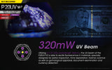 NITECORE WHITE + UV DUAL OUTPUT TACTICAL FLASHLIGHT (P20UV V2)