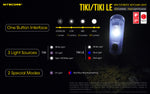 NITECORE MINI FUTURISTIC KEYCHAIN LIGHT (TIKI, TIKILE)