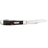 CASE KNIVES BLACK SYCAMORE WOOD TRAPPER