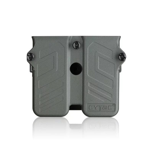 CYTAC UNIVERSAL DOUBLE MAG POUCH R-QUICKADS BELT CLIP